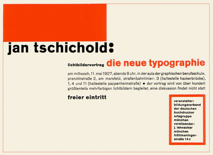Zurück in die Zukunft – Iwan nennt sich schon Jan, ist aber immer noch Sprachrohr der Elementaren Typografie. Am liebsten ohne Widerrede: „eine Diskussion findet nicht statt.“